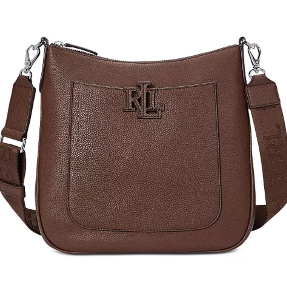 Ralph Lauren Chocolate Leather Crossbody Bag